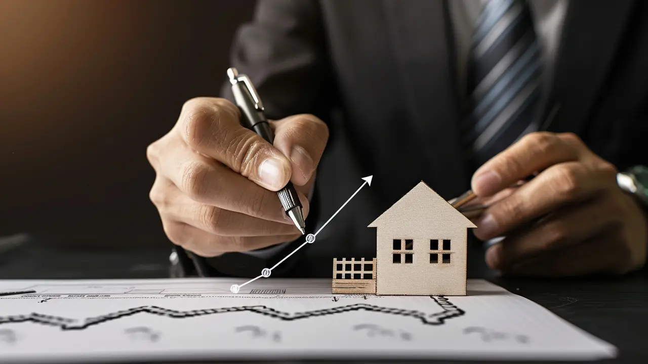 Image représentant un agent immobilier travaillant sur un projet immobilier