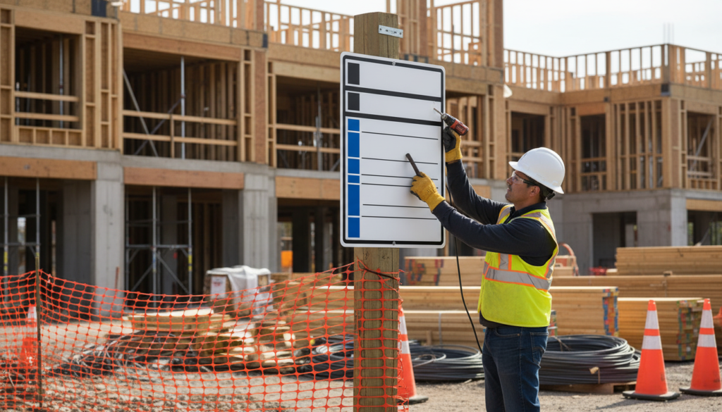 découvrez comment installer un panneau de permis de construire efficace, avec nos conseils pratiques pour respecter la réglementation et optimiser la visibilité de votre chantier.