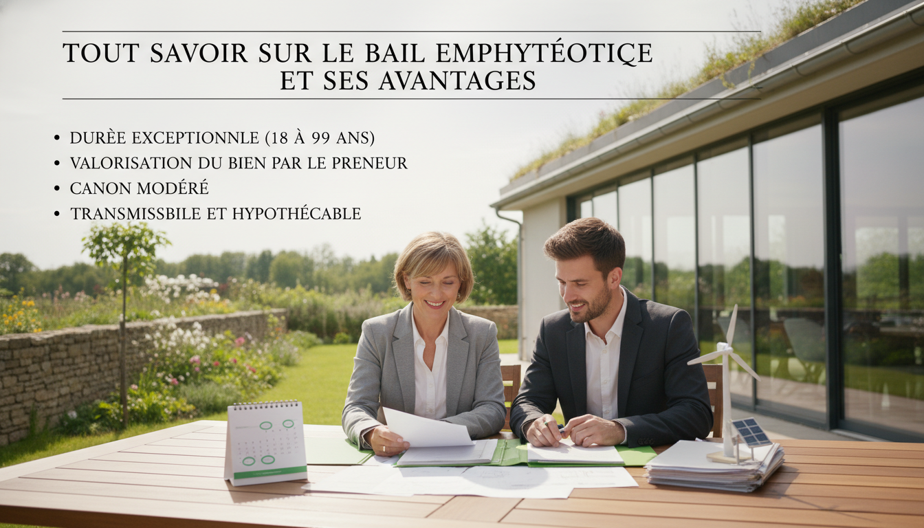 découvrez tout ce qu'il faut savoir sur le bail emphytéotique, ses caractéristiques et les avantages qu'il offre aux locataires et propriétaires sur le long terme.