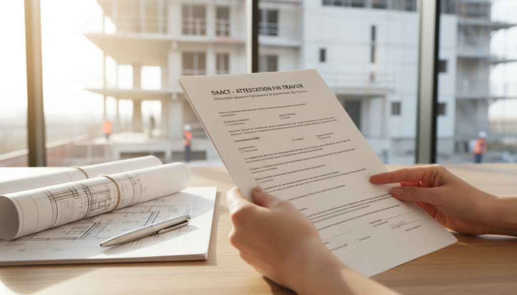 découvrez tout ce qu'il faut savoir sur le formulaire daact, l'attestation de fin de travaux indispensable pour déclarer la fin de vos travaux de construction ou rénovation.