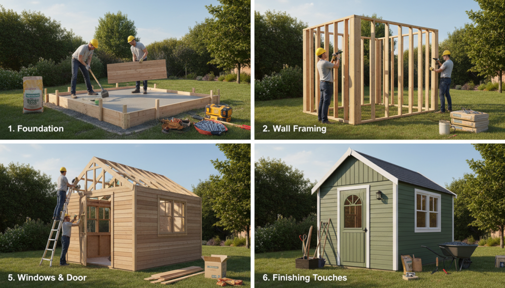 apprenez à construire un abri de jardin solide et pratique grâce à notre guide étape par étape, avec des conseils pour choisir les matériaux et assurer une construction durable.