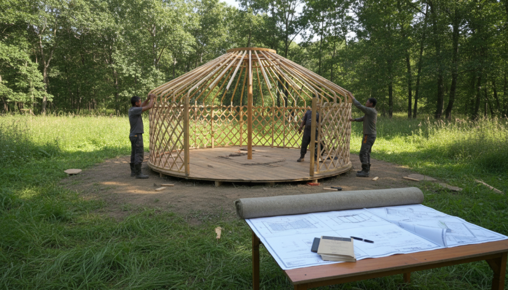 découvrez les étapes essentielles et les réglementations à connaître pour installer une yourte sur un terrain privé en toute sérénité.