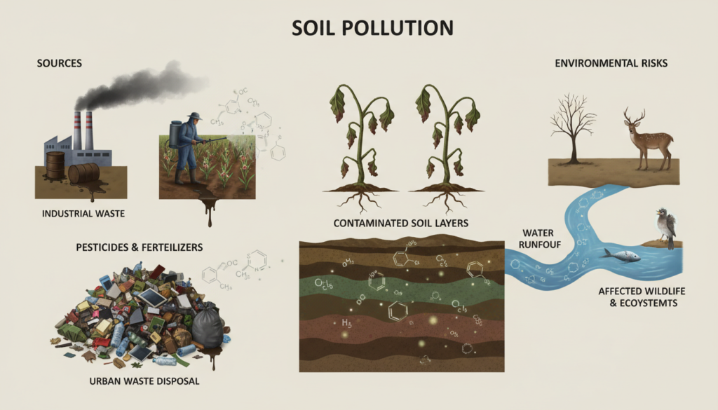 découvrez les principales sources des polluants des sols et comprenez les risques qu'ils représentent pour l'environnement afin de mieux protéger notre planète.