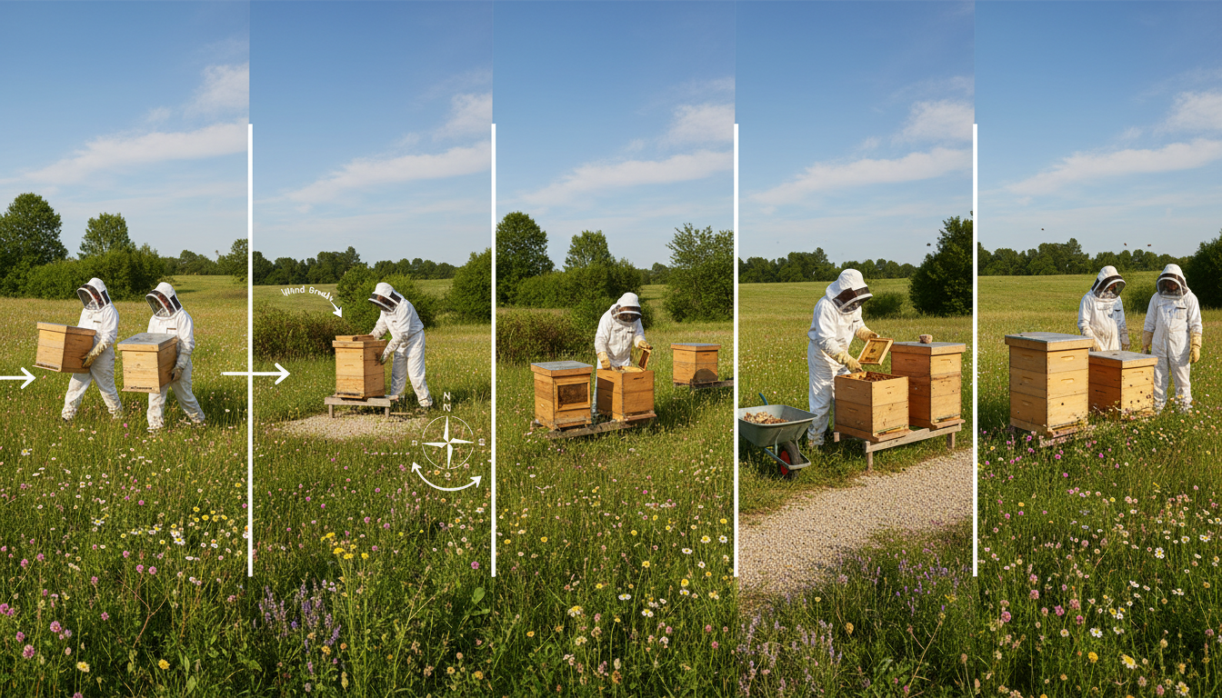 découvrez comment installer des ruches sur votre terrain pour débuter en apiculture facilement et efficacement. guide pratique pour les débutants passionnés par l'élevage d'abeilles.